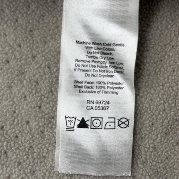 Columbia Fleece Pullover Womens XL White Mock Neck Thermal Hiking Raglan Top - Picture 5 of 7